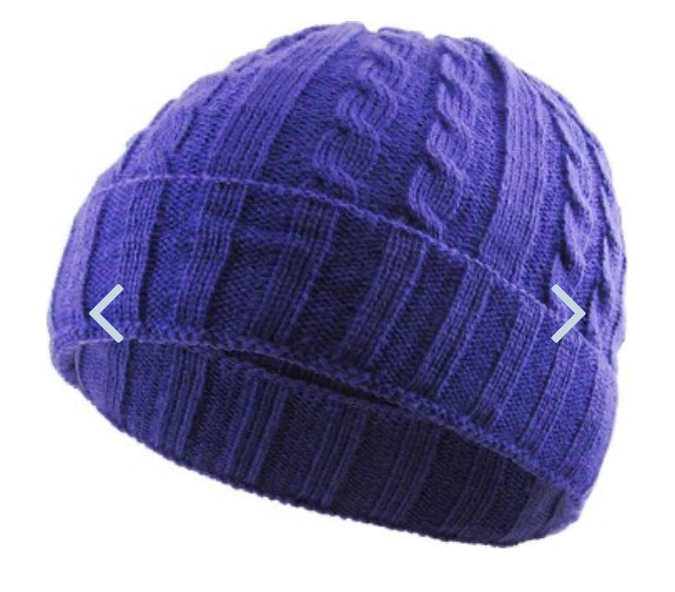 Cable Knit Cuffed Beanie