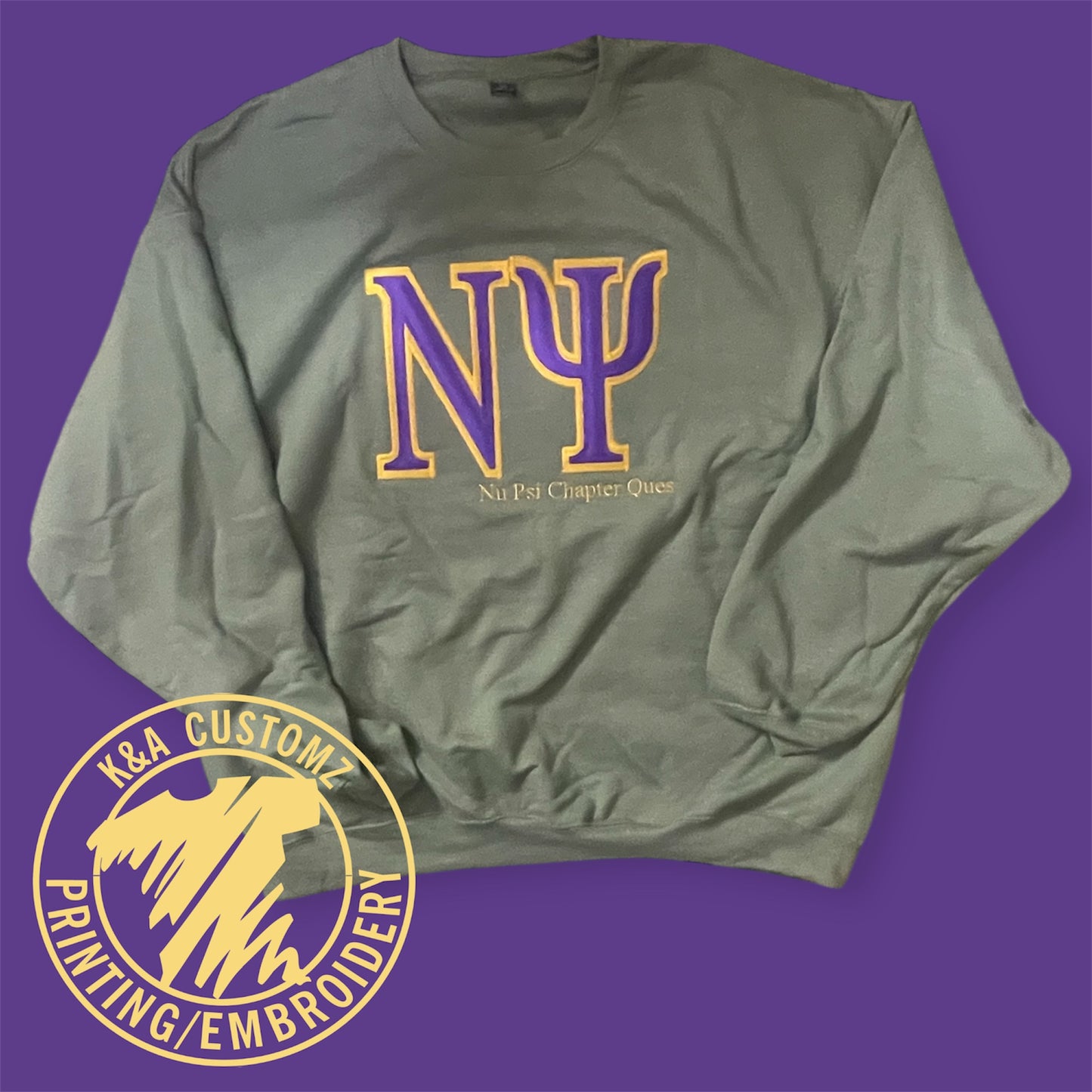 Mega Greek Letter Sweatshirt/T Shirt