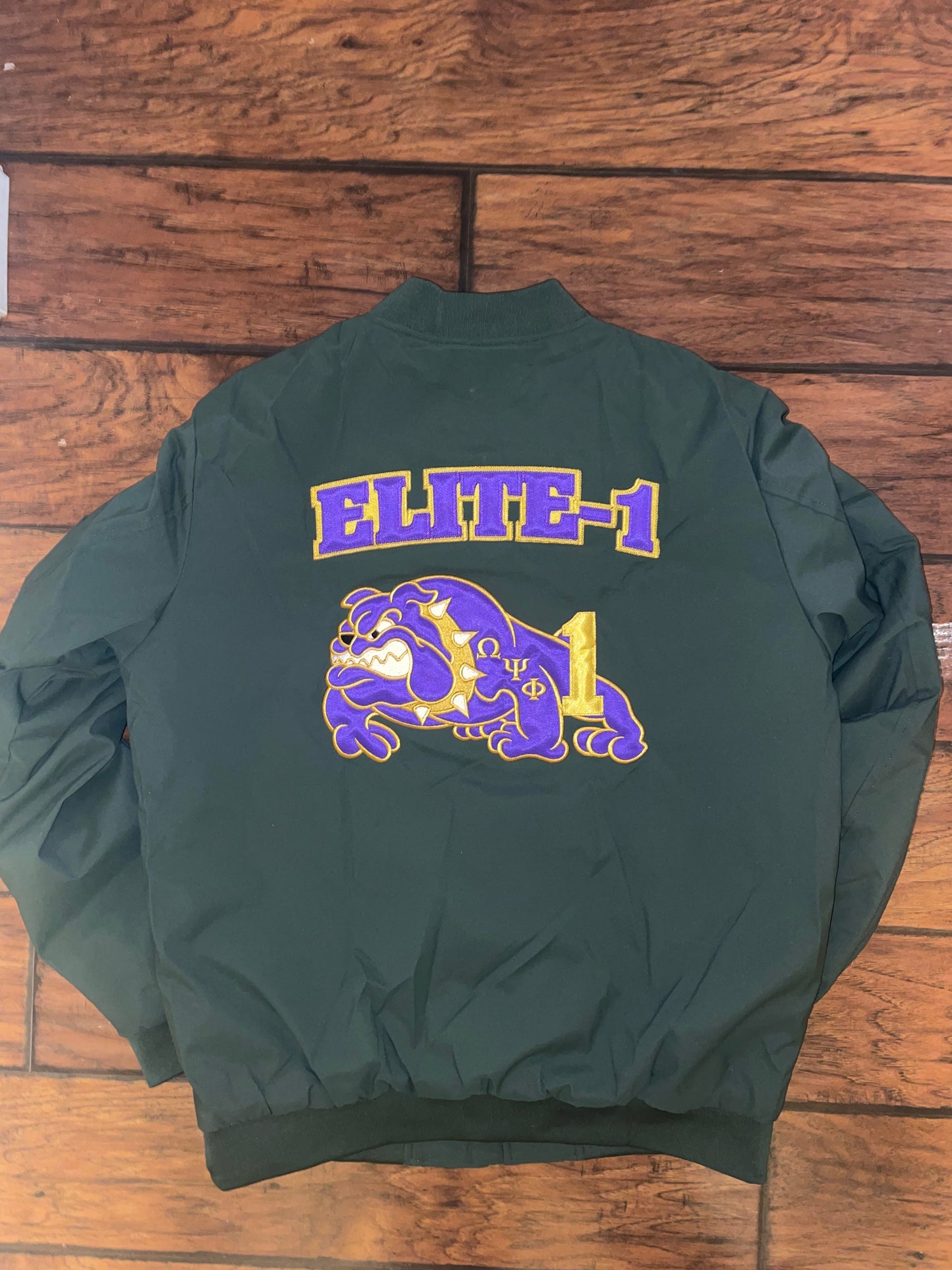 CUSTOM FLIGHT JACKET with Letters and Shield