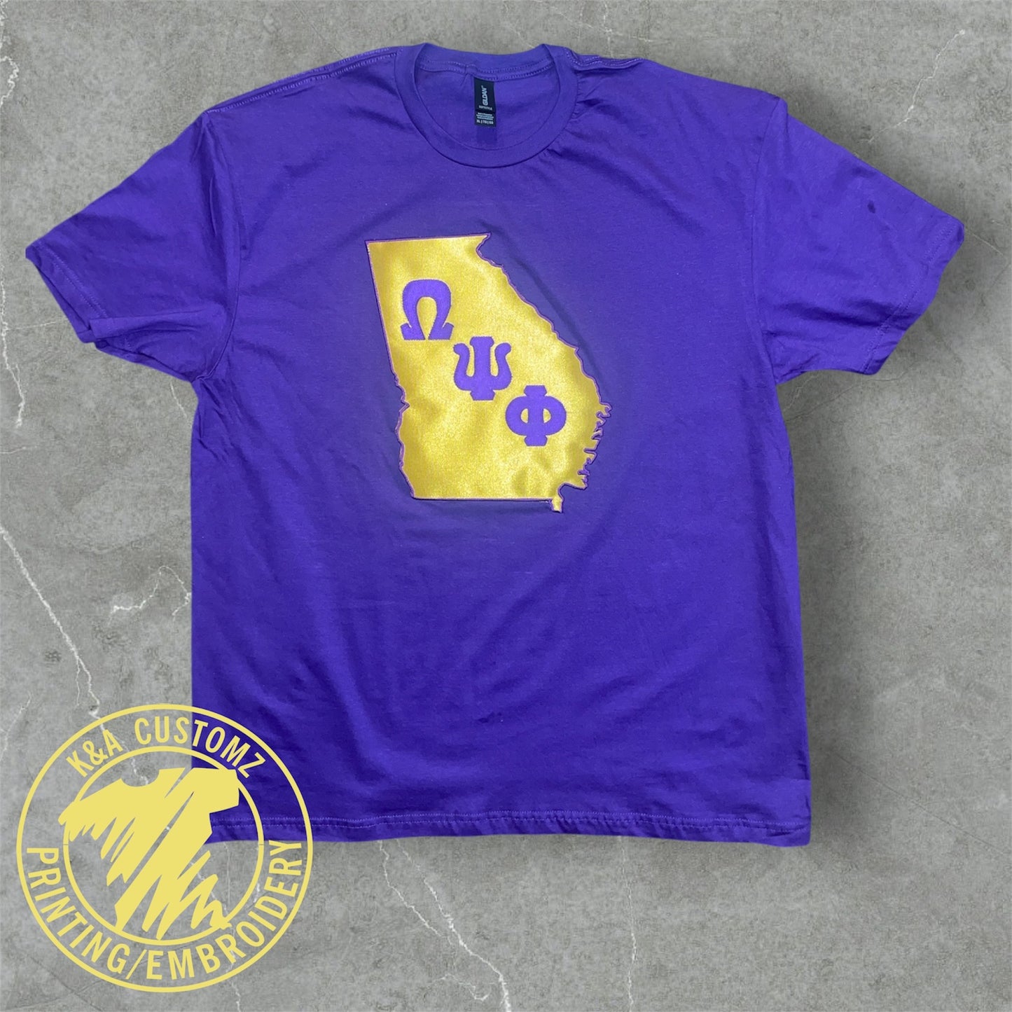 State Embroidered Tee