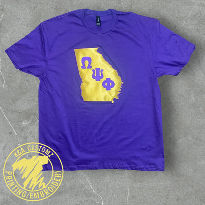 State Embroidered Tee