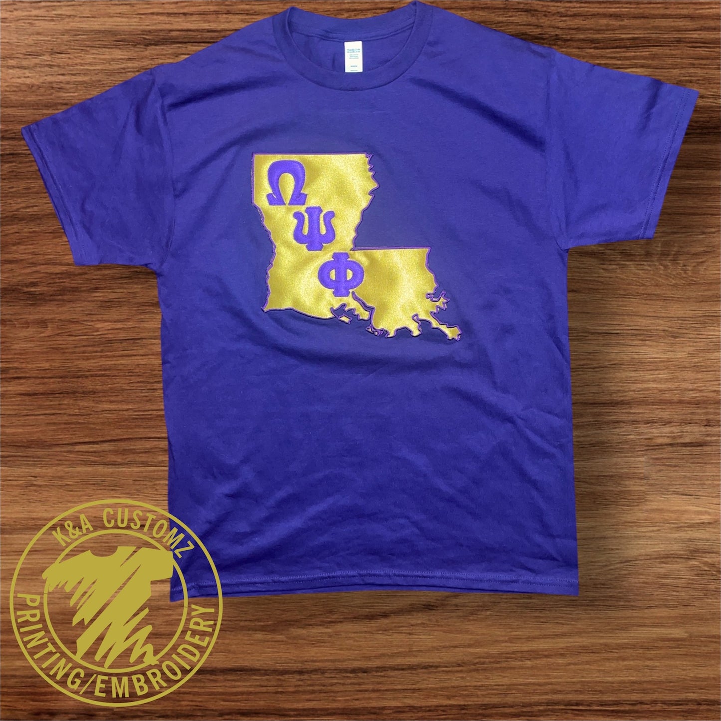 State Embroidered Tee
