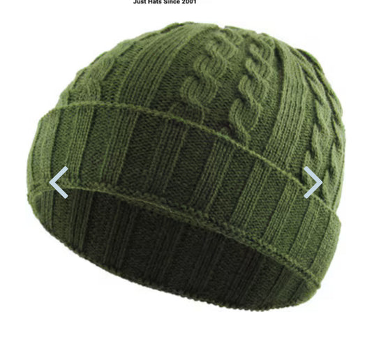 Cable Knit Cuffed Beanie