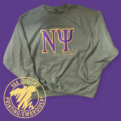 Mega Greek Letter Sweatshirt/T Shirt