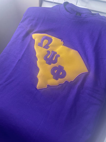 State Embroidered Tee