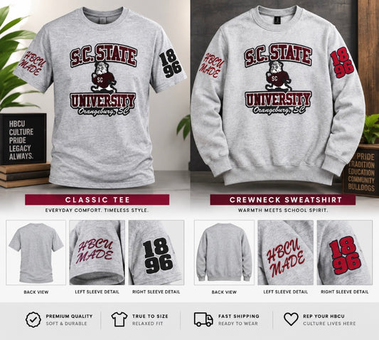 SC State Chenille Crewneck Sweatshirt/Tee
