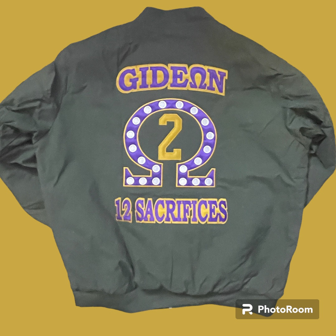 CUSTOM FLIGHT JACKET with Letters and Shield