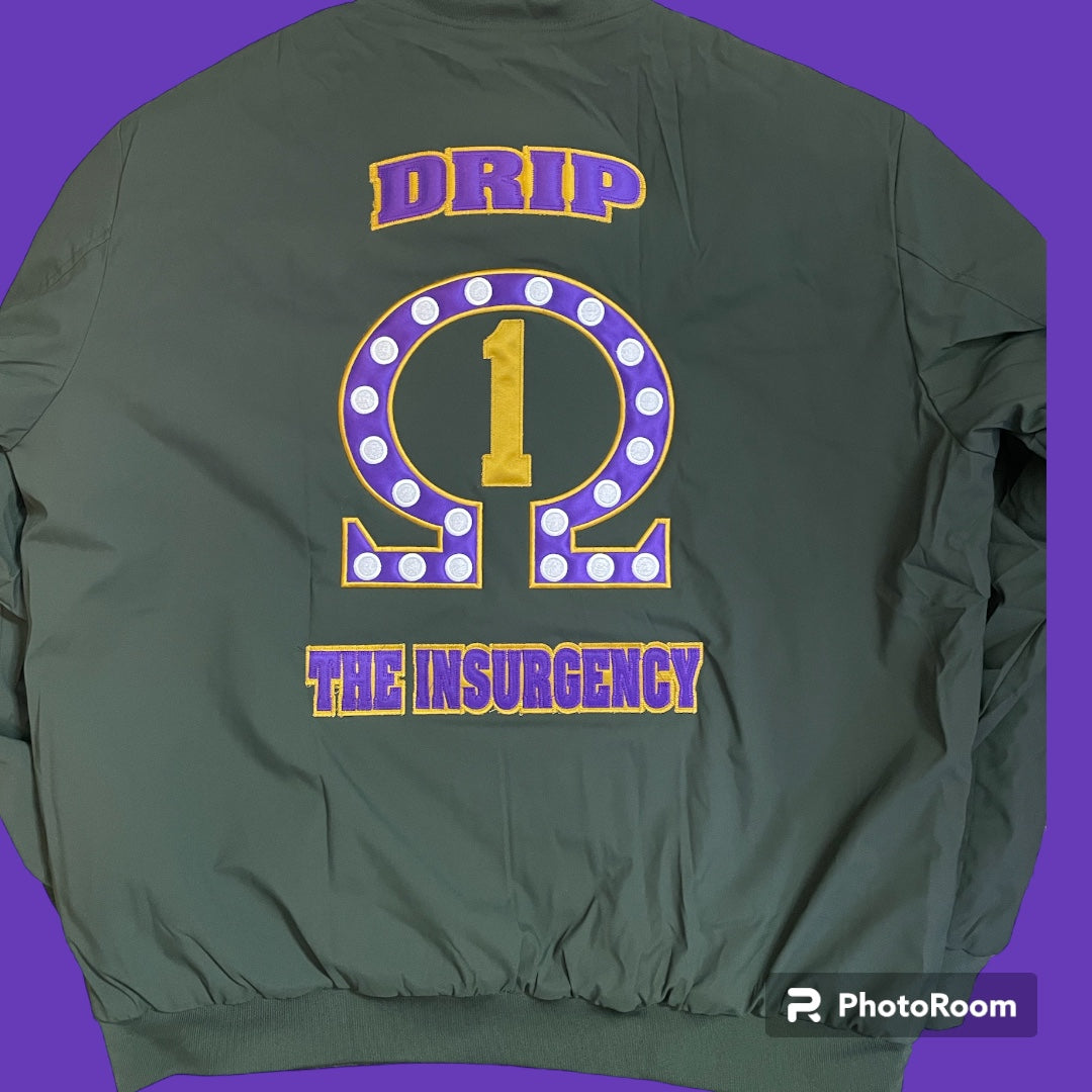 CUSTOM FLIGHT JACKET with Letters and Shield